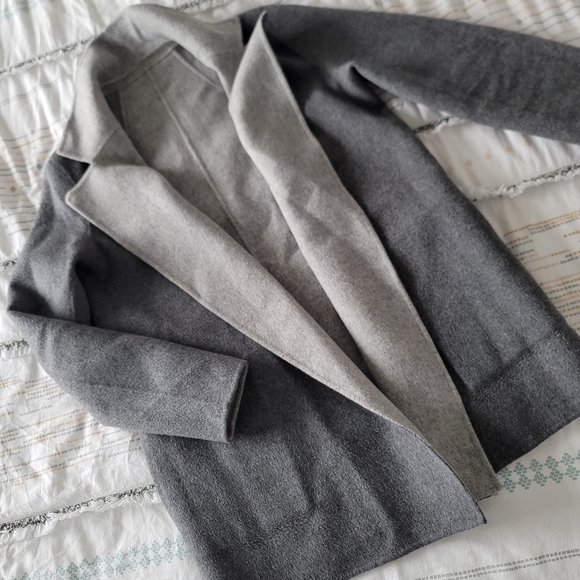 THEORY Authentic wool and cashmere fall coat jacket 2-faces - Picture 8 of 12